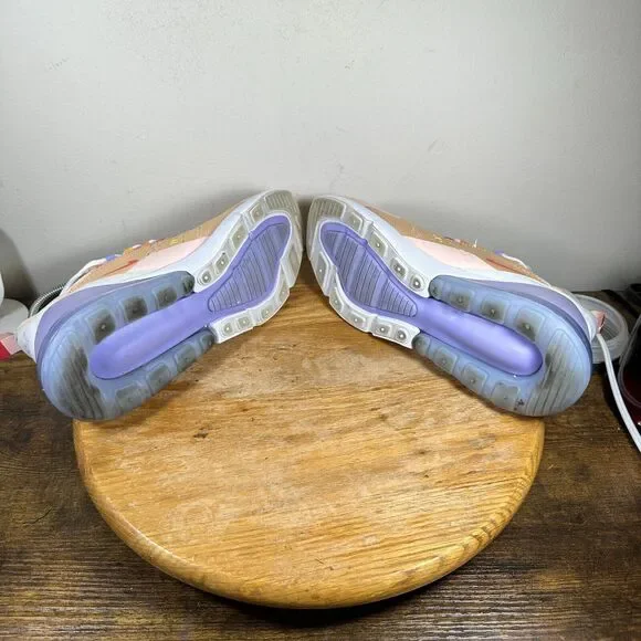 Nike Air Max 270 Washed Coral‎ White Running Shoes Womens Size